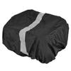 Folding Rear Bike Basket 60L with Removable Liner Bag Rain Cover Net Bag Quick Release Metal for Car
