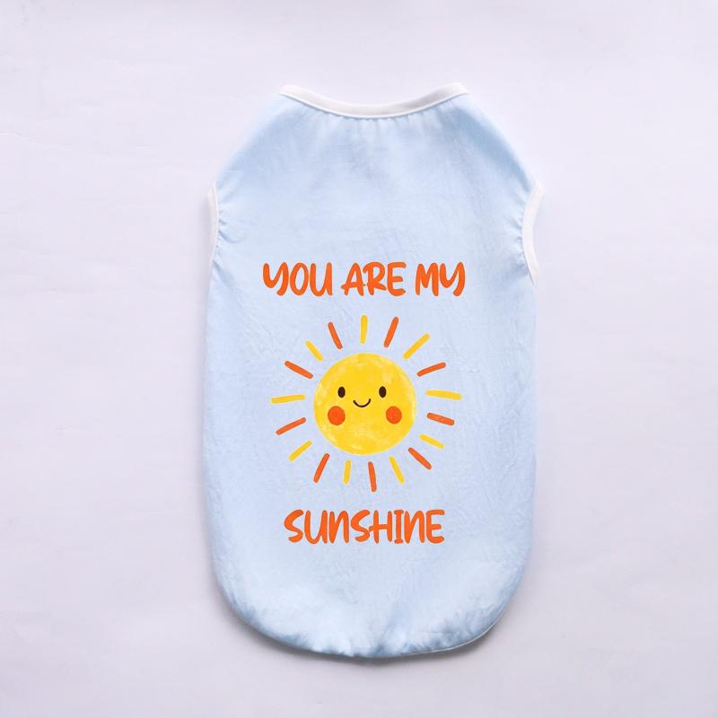 Soft Cotton Pet Sleeveless Vest Solid‑Color Breathable Cat Shirts Comfortable Wear‑Resistant Home Clothes