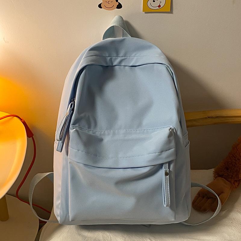 Children's Small Schoolbag Kindergarten College Student Simple Girl Solid Color Men's Backpack