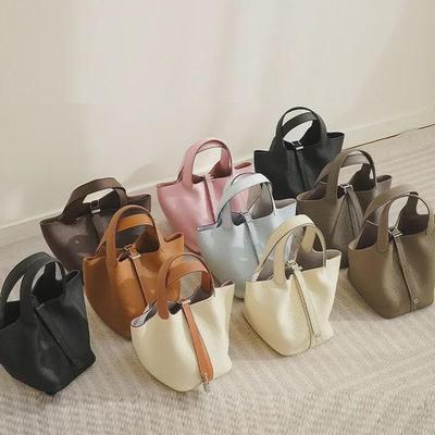 2024 Large Capacity Leather Bucket Handbag for Women - Stylish Commuter Bag
