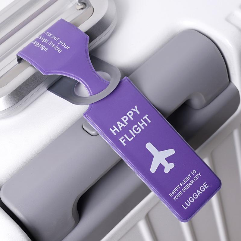 PVC Luggage Tag: Anti-lost Creative Suitcase Label for Travel Trolley & Boarding Pass