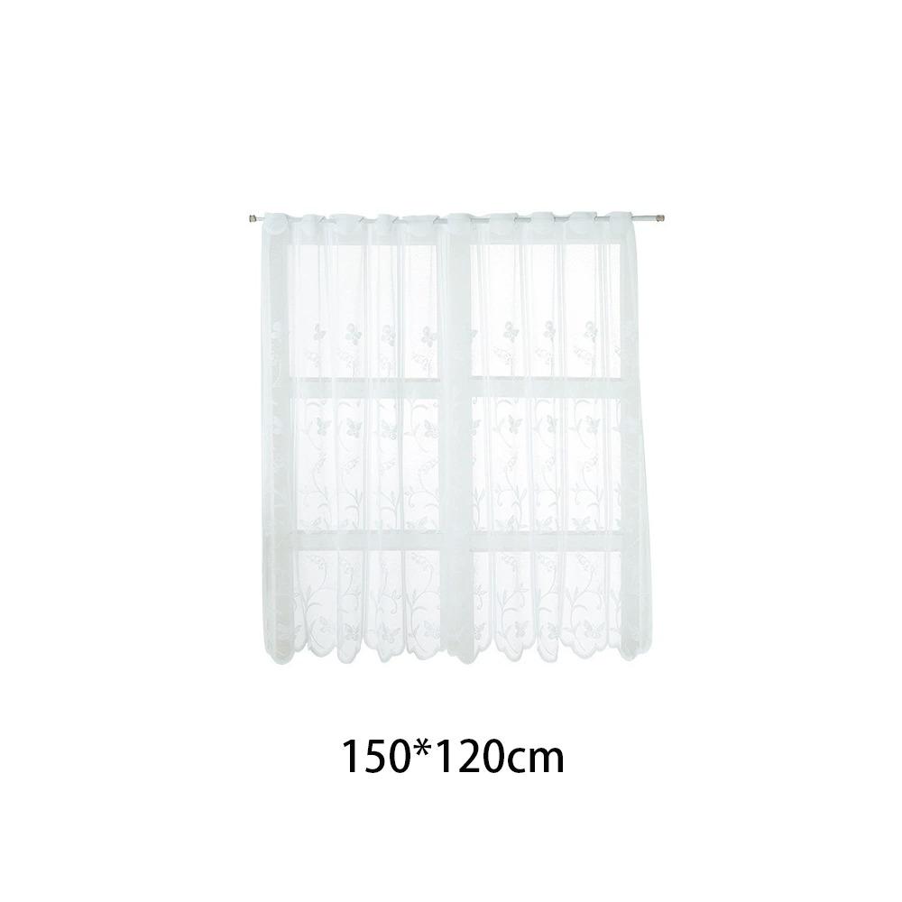 Boho Romantic White Lace Curtains DIY Flower Curtain New Tulles Drapes