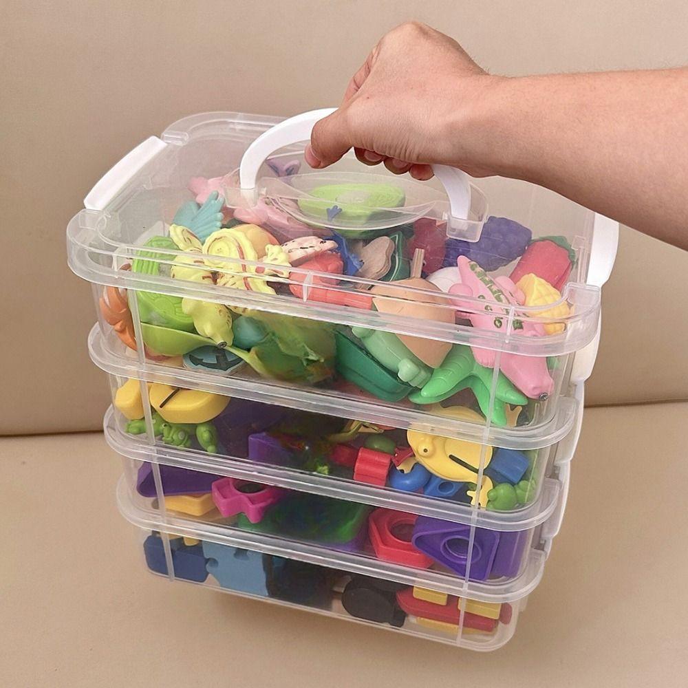 1Pcs 4 Layers Desk Storage Organizer Drawer Table Jewelry Container Bins New Makeup Organizer Box