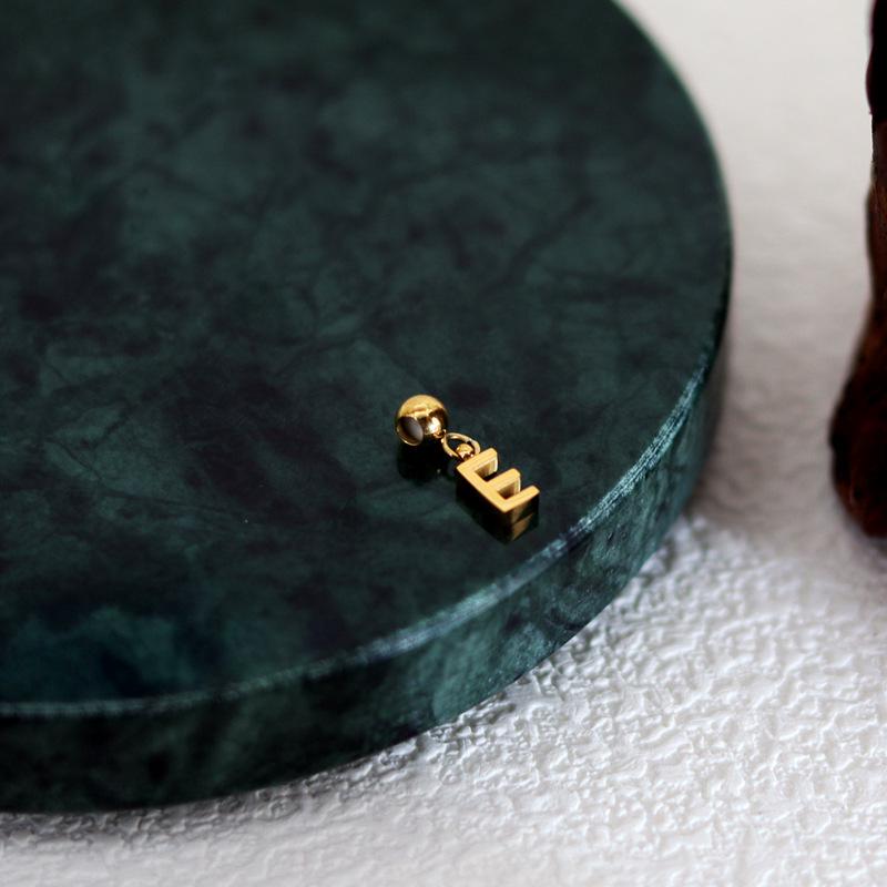 DIY Letter Necklace: 26 English Letter Pendant, Pull-Out Chain, Personalized Single Pendant Accessories