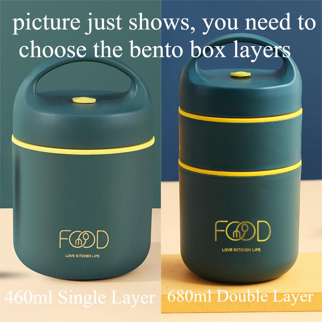 Portable Thermal Porridge Cup Insulation Lunch Box Bento Box With Insulation Bag Food Warmer Thermos Soup Cup For School Outdoor