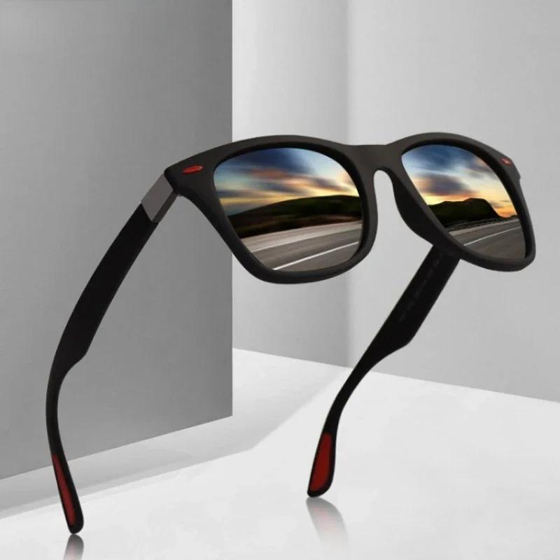 Fashion Classic Square Sunglasses for Men Women UV400 Protection Anti Glare Goggles for Travel Fishing Cycling