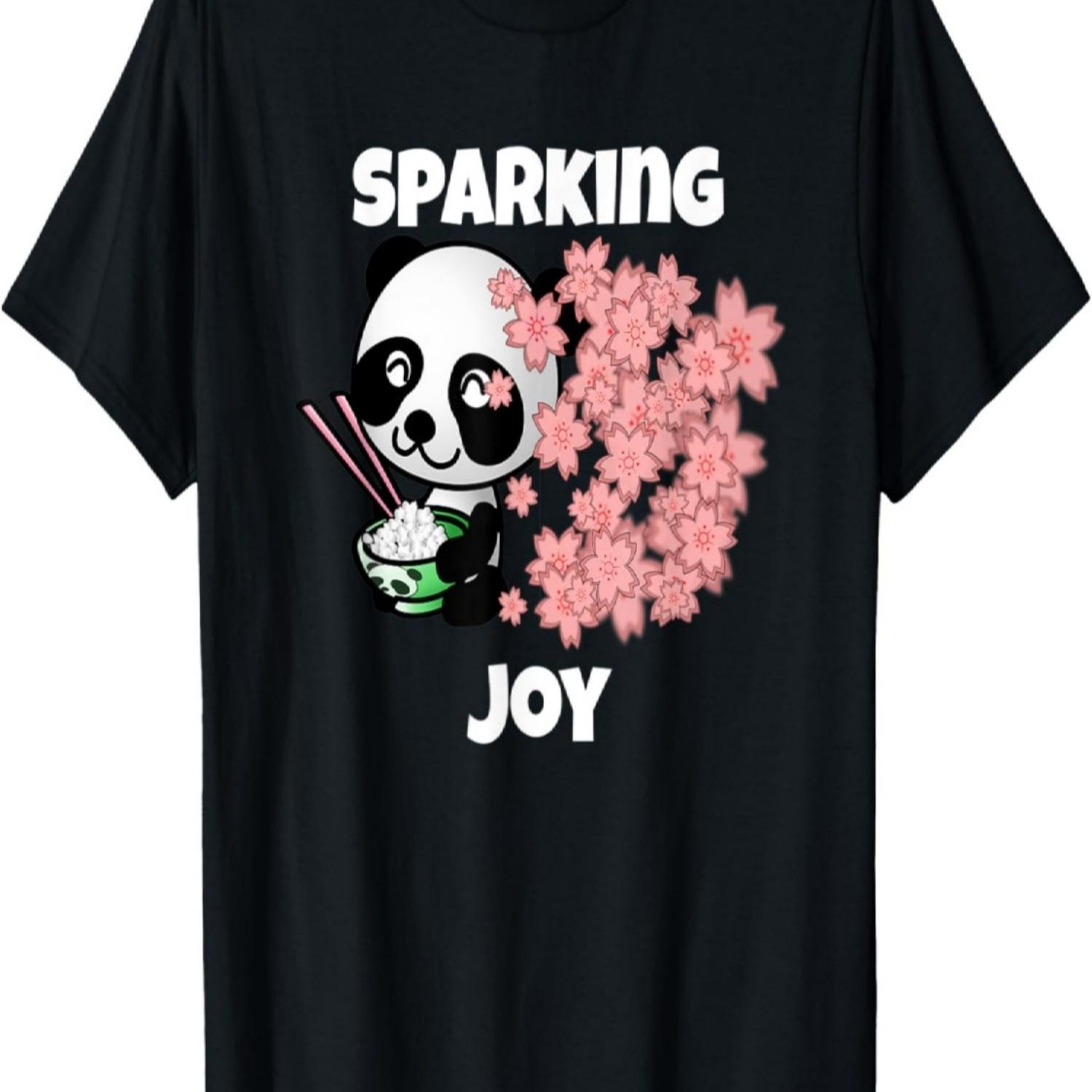 

Spark Joy Tidying Cherry Blossom Panda t-shirt S чёрный