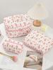 Simple Fresh Makeup Bag Large Capacity Multifunctional Cosmetic Storage Bag Portable Travel Toiletry Pouch for Cosmetics Brushes Toiletries Daily Use