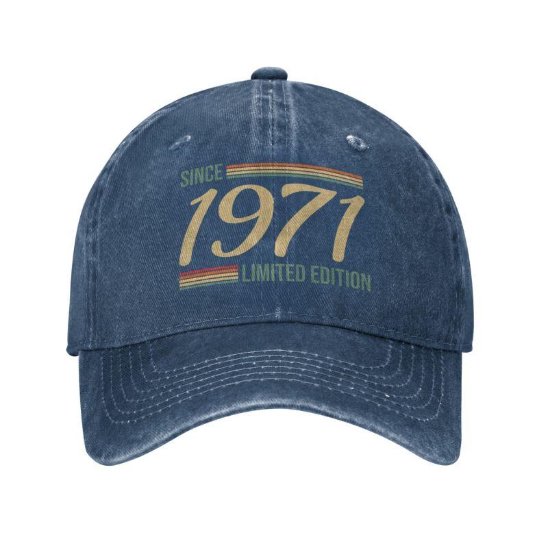 Classic Cotton Vintage Since 1971 Limited Edition Gift Baseball Cap for Unisex Women Personalized Adjustable Unisex Dad Hat Spring