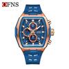 Oufanni Sportive Quartz Chronograph: Stylish Tonneau Men's Watch for Students with Multifunctional Design