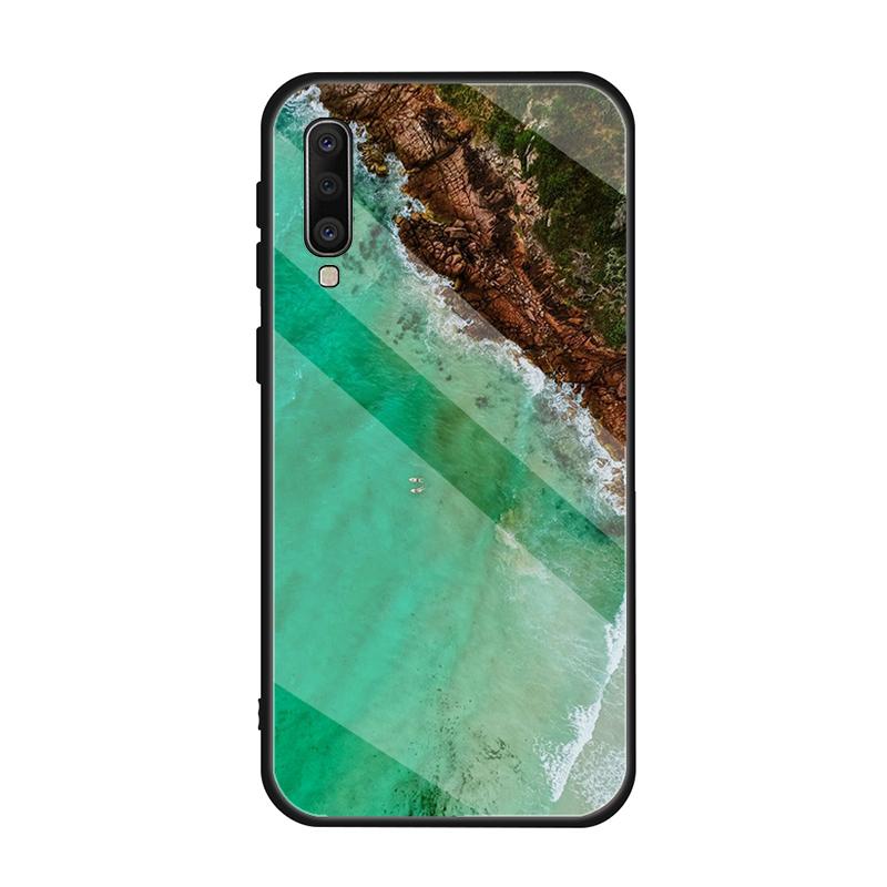 

Чехол из закаленного стекла Gradient Ocean для Samsung Galaxy A10S A10E A20S A20E A30S A40 A50S A60 A70 A80 A90 A6 A7 A8 A8 Plus 2018