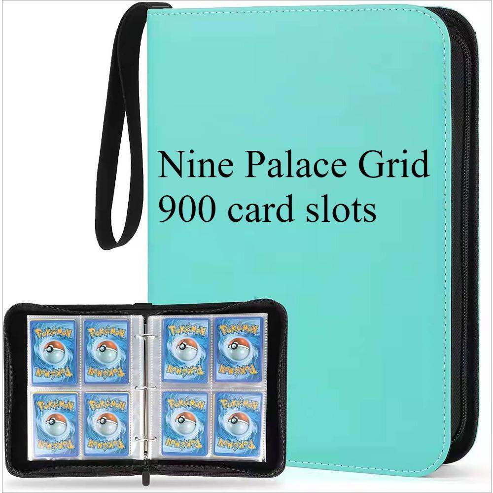 Zipper style card book, 4/9 compartments, game card book, game collection book package