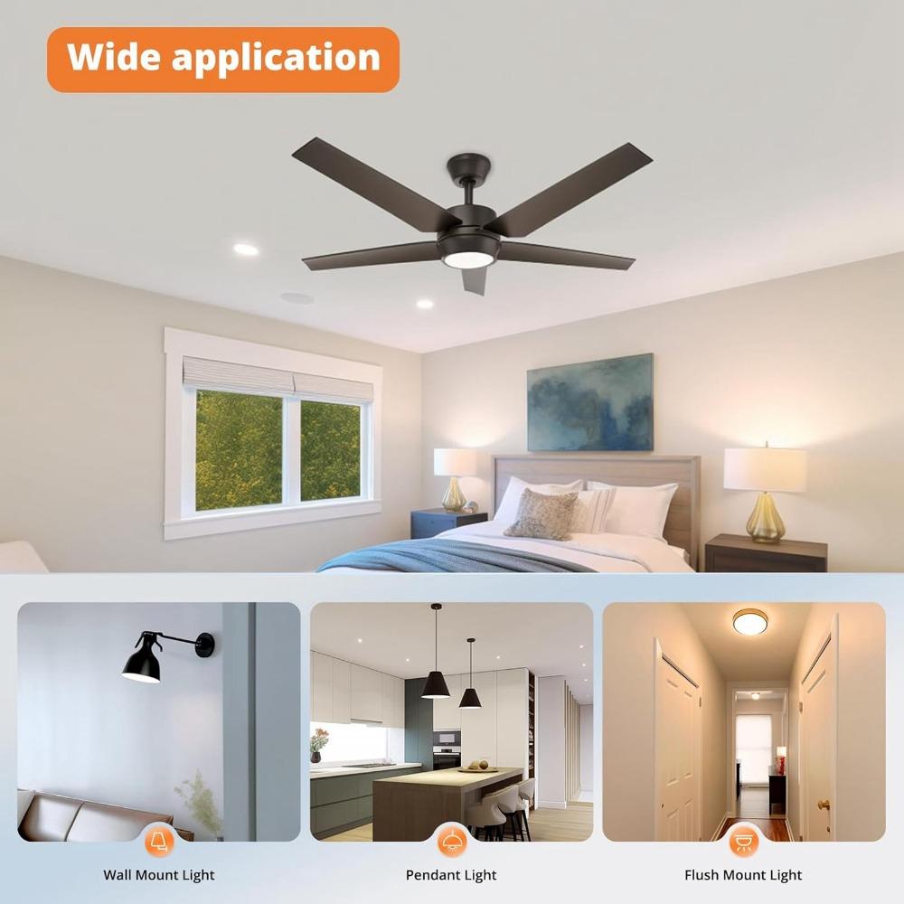 3.93 Inch LED Ceiling Fan Light AC 120V Ceiling Light Replacement Panel Bedroom Use