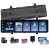 Reinvented 4K Separate Dash with CarPlay and Android Front and Rear Type IMX415 Night Adjustable Rearview Guide Integrated Navigation and Dash