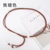 Simple Pearl Pu Rope Belt Women'S Decorative Sweater Dress Knotted Body Waist Chain Women
