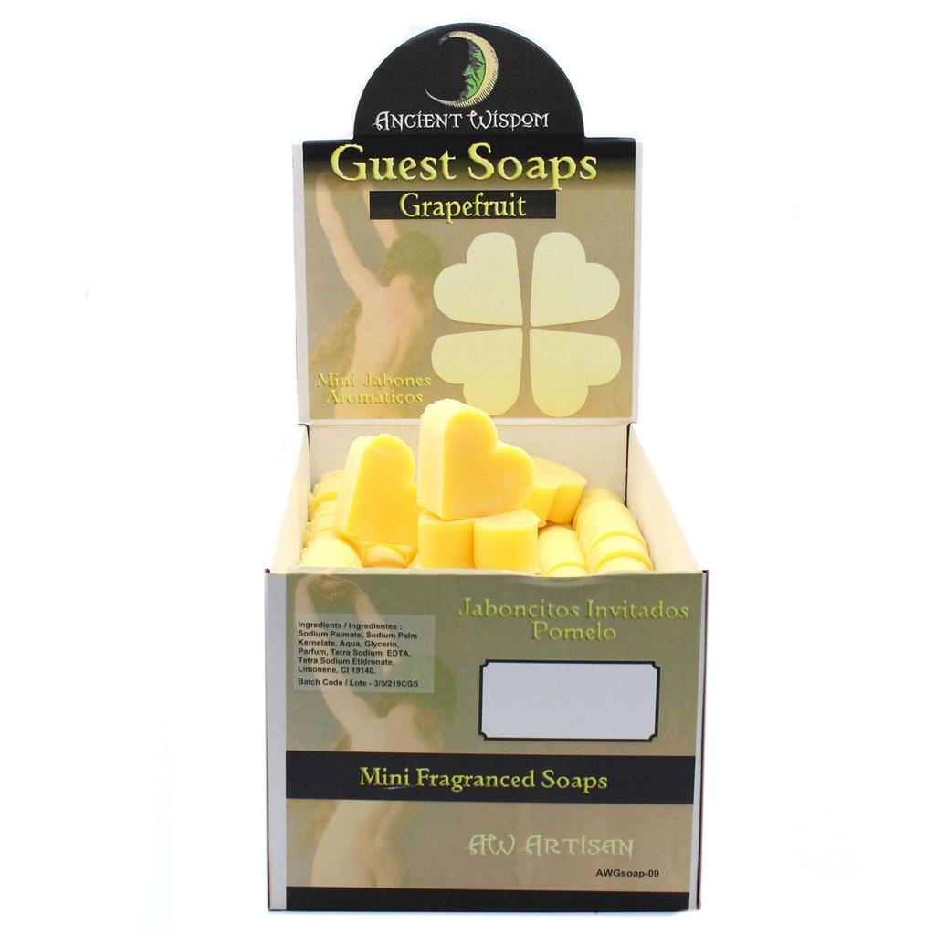 Guest Soaps Grapefruit Heart Shaped 10 Pack