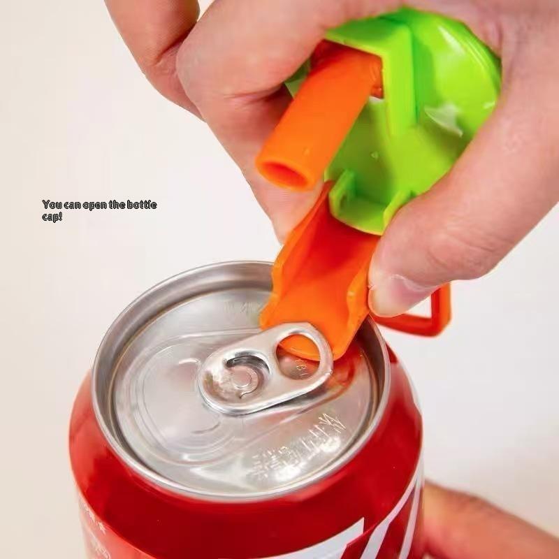 Reusable Juice Can Lids Food Grade Leak Proof Silicone Covers for Soda Beverages Home Use Outdoor Picnic Party
