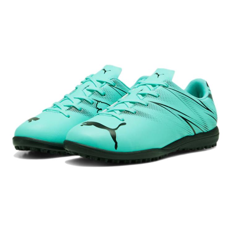 Puma Attackant TT Comfortable Lightweight Low-Top Soccer Shoes Kids Sneaker Green Black 107481-10