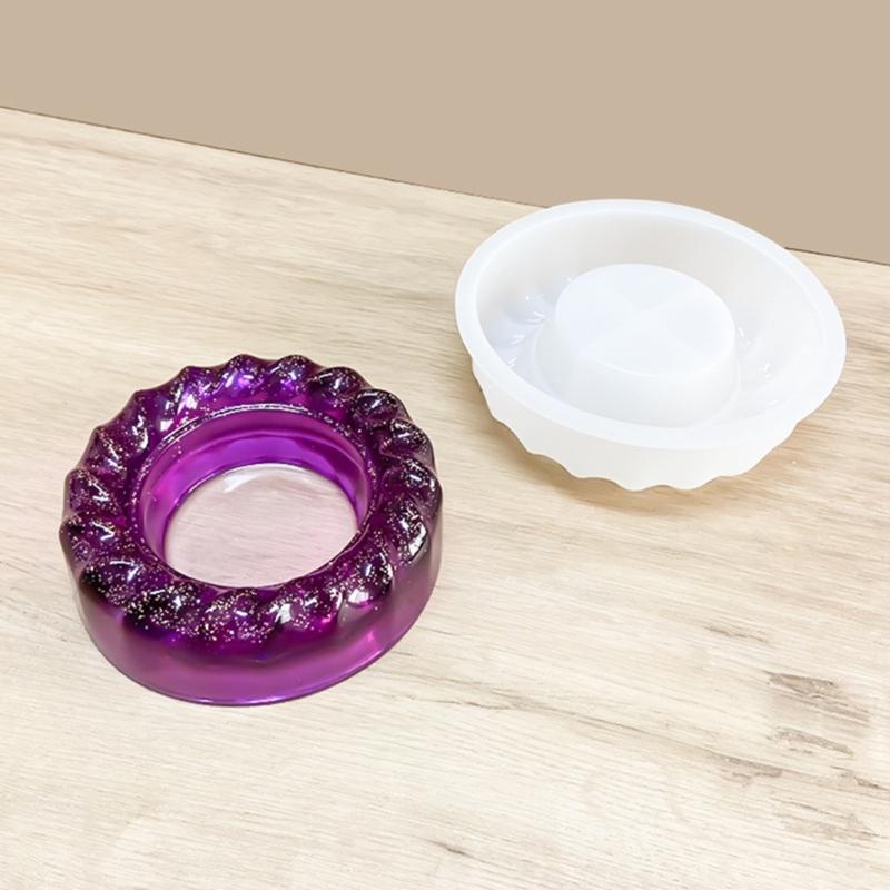 Ashtray Storage Tray Silicone Mold Geometry Epoxy Resin Molds Easy to Clean