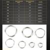 A1A2 500Pcs High Strength Fishing Split Rings Double Rings Connector Heavy Duty Lures Rings High Carbon Spring Steel Split Rings