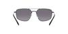 RB3666 Mirror Gradient Gray 56mm Ray-Ban Men's Sunglasses, Black/Grey Poles,
