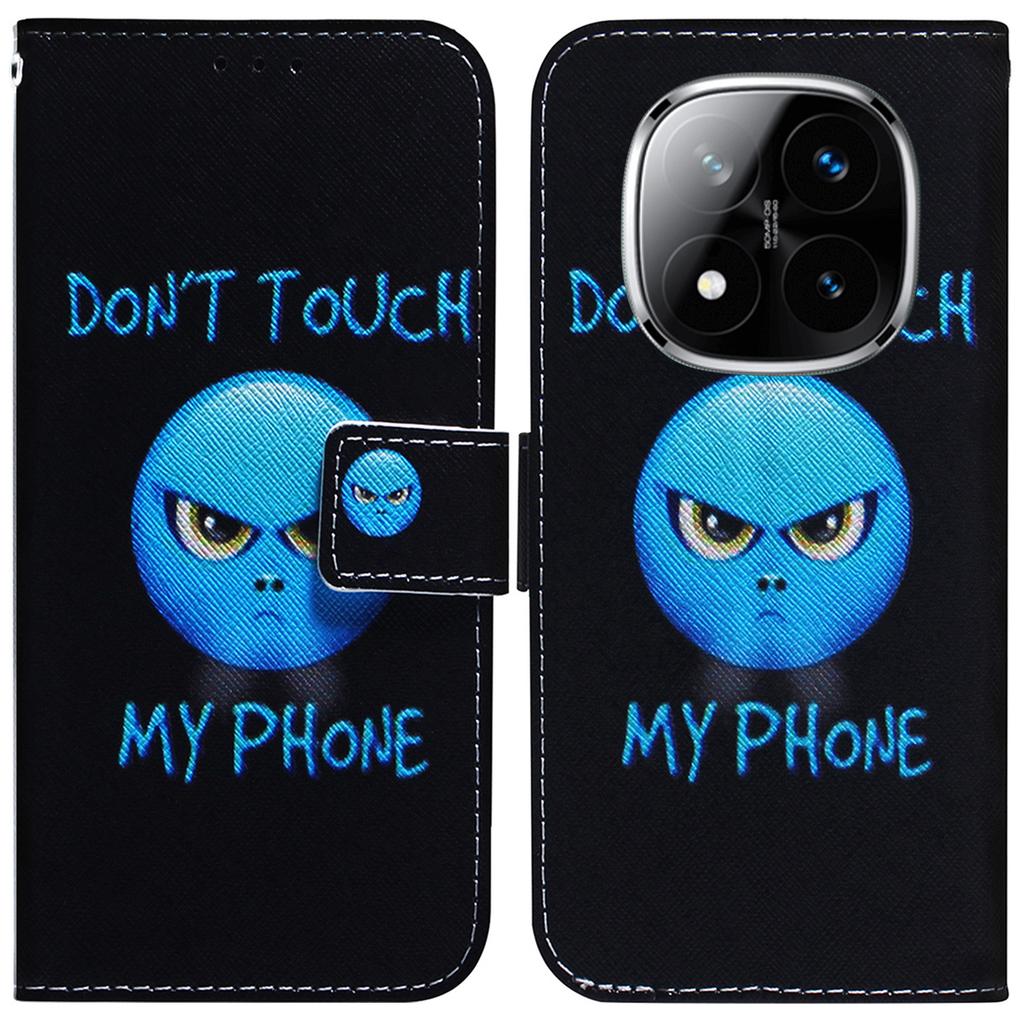 For Xiaomi Redmi Note 14 Pro 5G/Poco X7 5G Wallet Case Pattern Print Leather Phone Cover