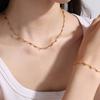 Small Banana Shape High-End Necklace Titanium Steel Gold-Plated Personalized Fashion Bracelet