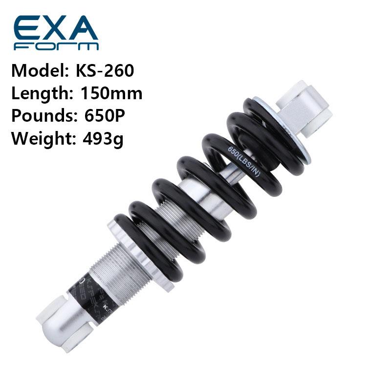 Amortiguador de Resorte 150mm 160mm 155mm Exa Form Mtb Suspensión Trasera de Muelle Amortiguador de Compresión Para Patinete Bicicleta Eléctrica de Montaña