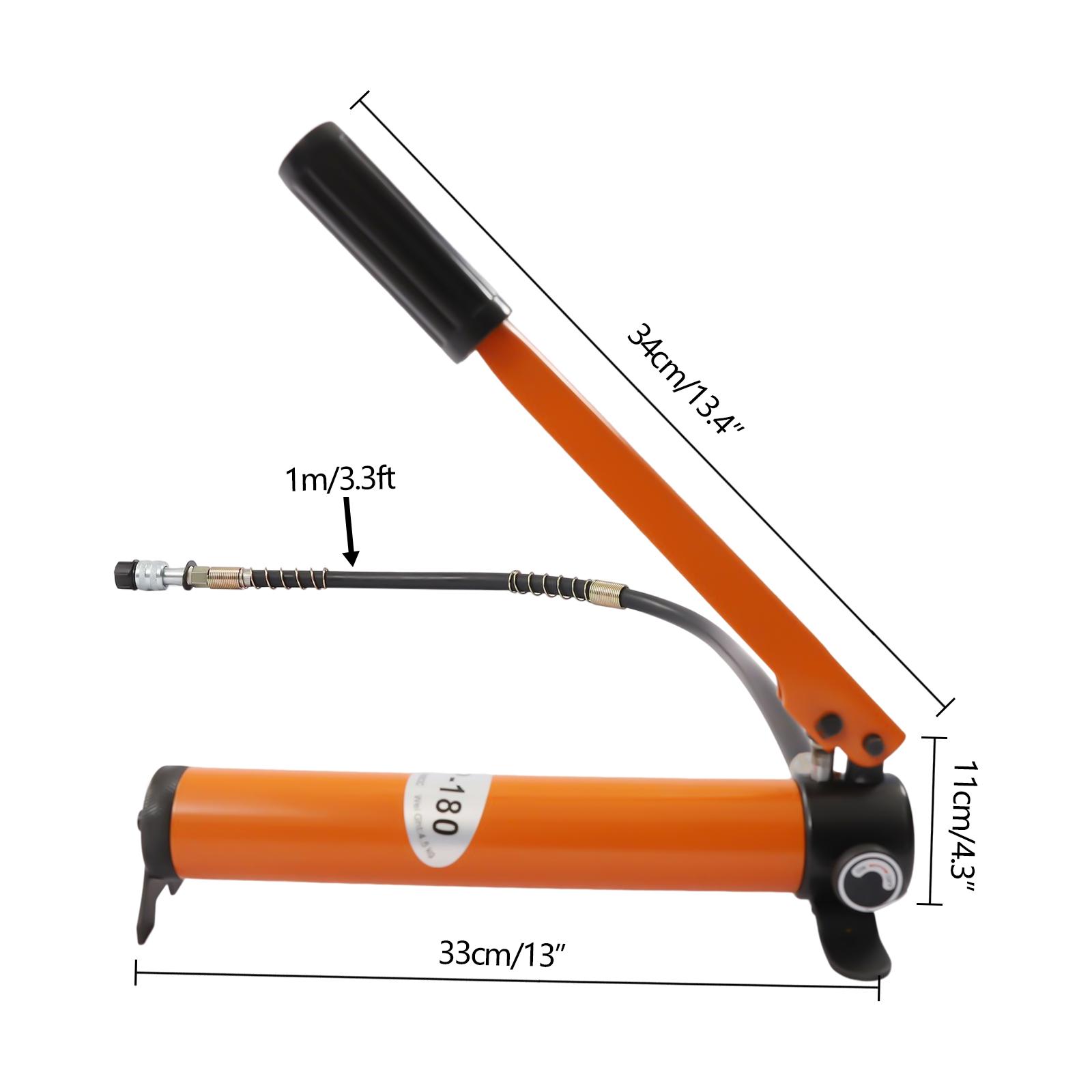

Manual Hydraulic Pump 20T 70MPa Lifting Jack High Pressure Portable Durable Steel Oil Pump for Hydraulic Tools CP-180