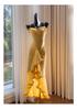 Elegantes Fischgräten-Netzkleid im französischen Stil: Eng anliegendes Abendkleid mit Trägern