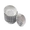 Reusable Cake Egg Tart Mold 10pcs/set 7cm Tinplate Flower  Kitchen Tools Baking Mould Silver Color