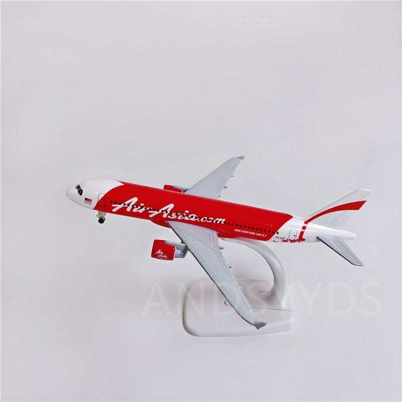 A320 Asia Airways Aviation Model Aircraft 20cm  1/400 Scale Diecast Metal Alloy Aeroplane With Stand Airplane Collection Display