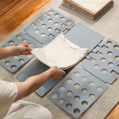 Asse Pieghevole per Vestiti in Plastica Facile e Veloce Lavanderia Asse Pieghevole per Camicie Strumento per la Conservazione Domestica per Bambino Bambini Adulti Piegatore di Vestiti