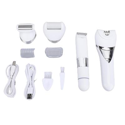 Body Hair Trimmer Epilator Pubic Hair Groomer IPX6 Full Body Washable with Foot Grinder Head USB