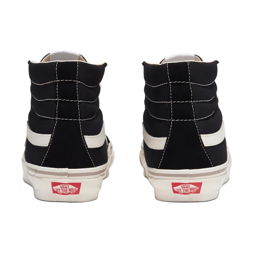 Vans Sk8 Skate-Hi Reissue 38 Comfortable Versatile Shock Absorbing Durable High-Top Skate Shoes Unisex sneaker Black White VN000CTB1KP1