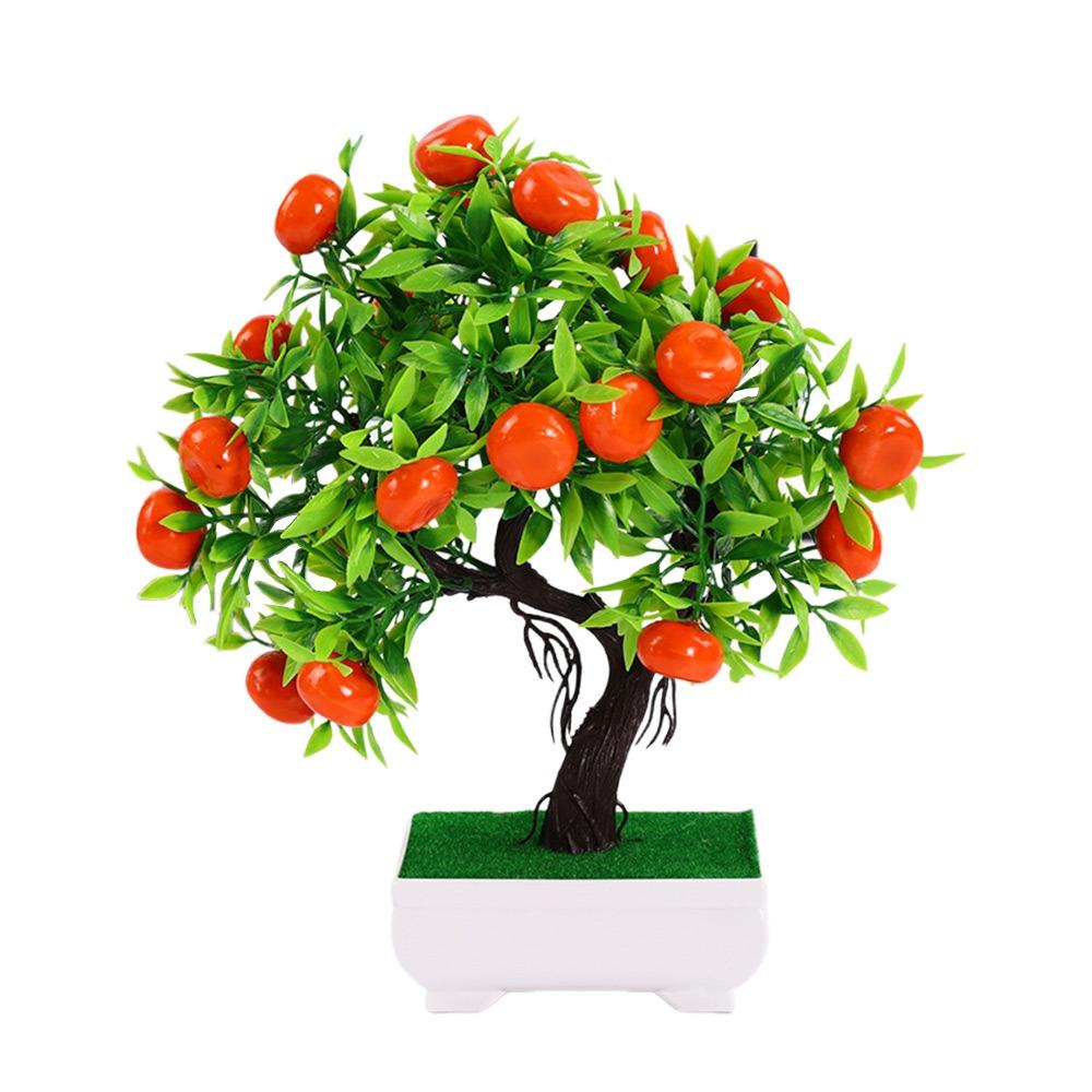 Pomegranate Chili Fruit Tree Potted Multicolor Simulation Plant Potted Home Decoration