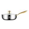Wuto Stainless Steel Stir Fry and Soup Pot