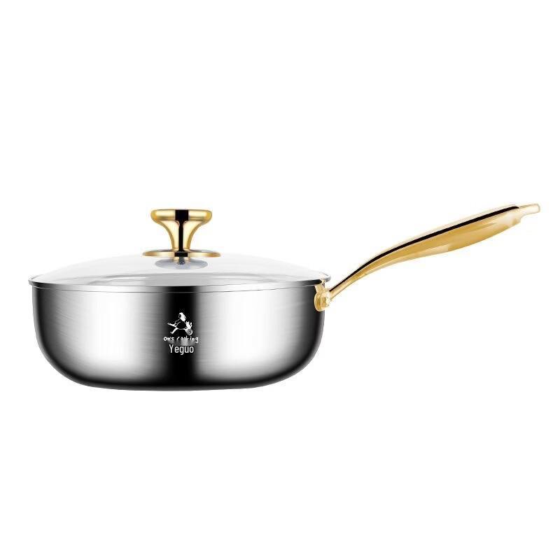 Wuto Stainless Steel Stir Fry and Soup Pot