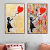 Banksy Girl with Balloon Graffiti Contemporary Print Poster Wall Canvas Art Sample Painting for Living Room Home Decor Cuadros