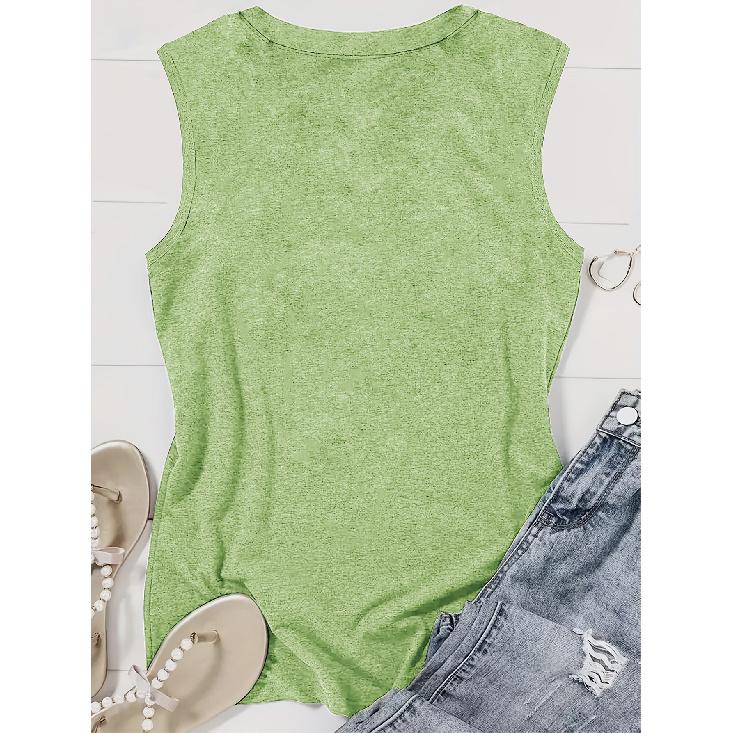 Elegant Vest for Women Mandala Pattern Printed Casual Loose Summer Vest Fashionable and Elegant Tops for Commuting, Vacation, and Everyday Wear In a