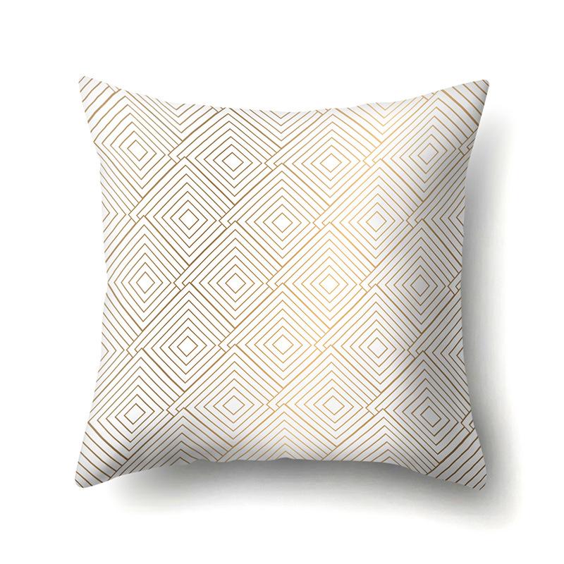 Ins Creative NATO Style Geometric Polyester Pillow Case Car Decoration Home Printed Waist Cushion Pillow Case Pillow Case