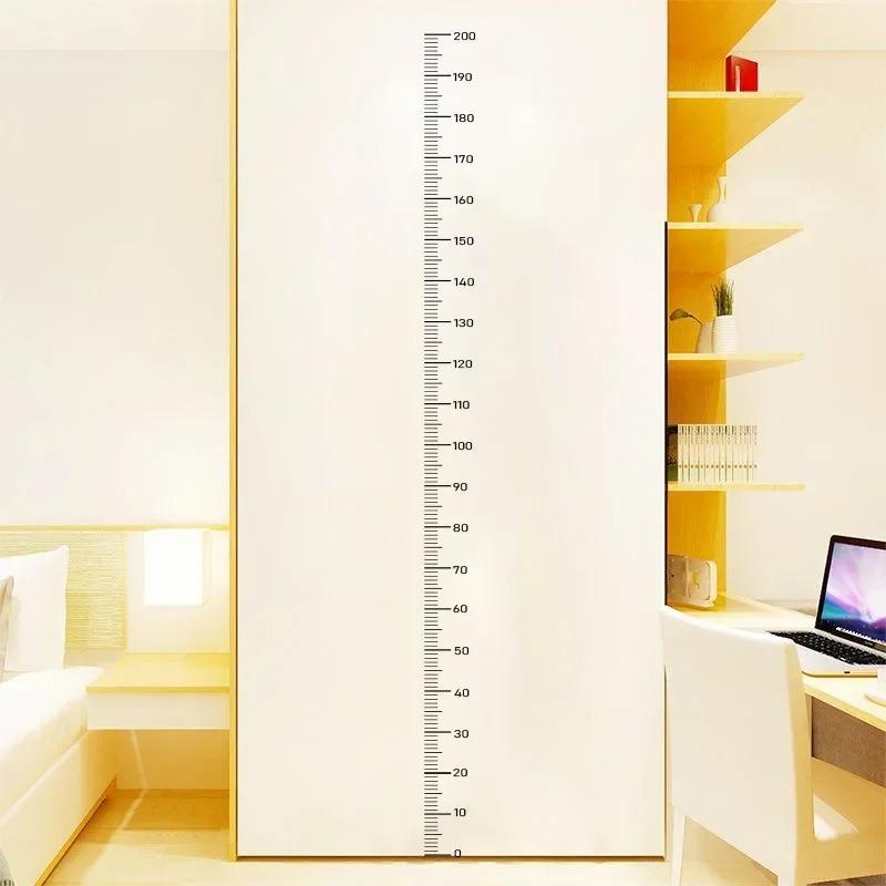 Living Room Bedroom Dormitory Wall Waterproof Selfadhesive Height Sticker1PC Height Sticker 0-200cm Sticker