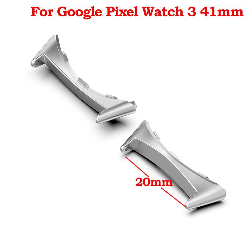 2pcs Watch Strap Connector Adapter For Google Pixel Watch 3 41mm 45mm Accessories Metal Smartwatch Adapters Replacement