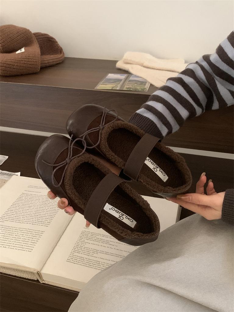 French Soft-soled Beanie Shoes Children 2025 Autumn Bow Temperament with Skirt Evening Single Shoes Commuter Mary Jane Shoes