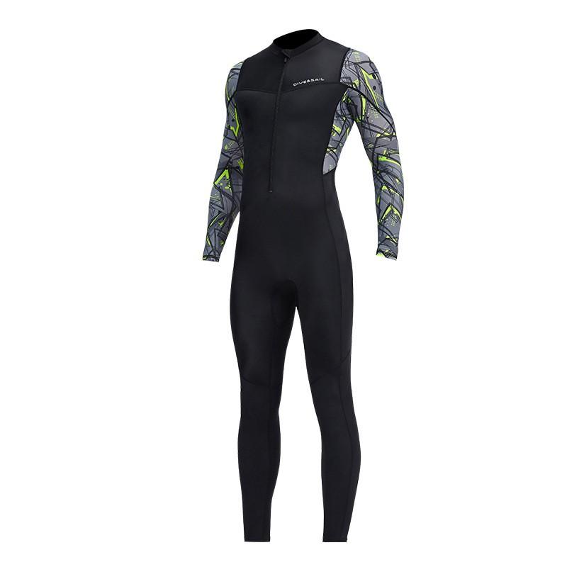Mens Full-Body Long Sleeve UV Protection Rash Guard Diving Snorkeling Surfing Swimming Jellyfish Defense