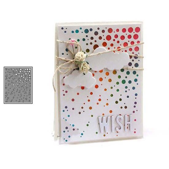 Circle Hole Background Metal Cutting Dies DIY Scrapbook Paper Card Craft