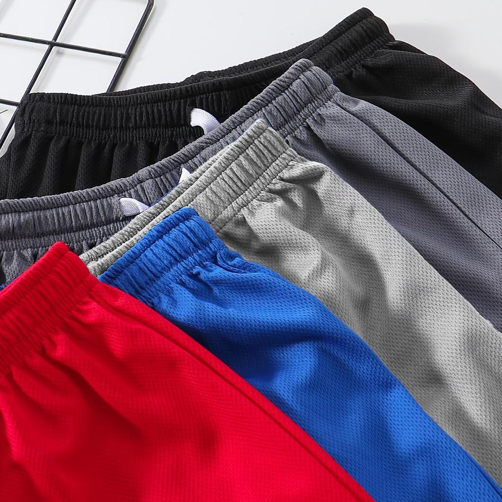 Boys Sports Shorts | SCIENCE Text With Colorful Element Print | 5 Colors Elastic Waist