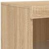 Sideboards with LED Lights 3 pcs Sonoma Oak Wood Based Material