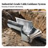 Heavy-Duty Cable Guide Roller Steel with Bracket Tough Tool