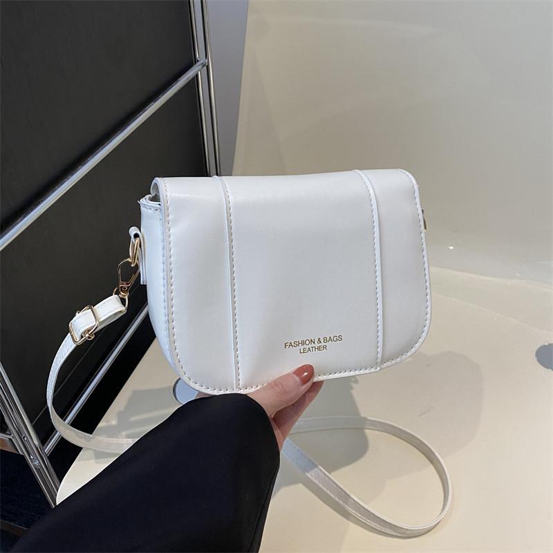 

Trendy Women s Crossbody Bag 2024 Spring New Simple Bucket Bag Small Design Shoulder Bag Fashionable Street Style Pu Black Brown White білий